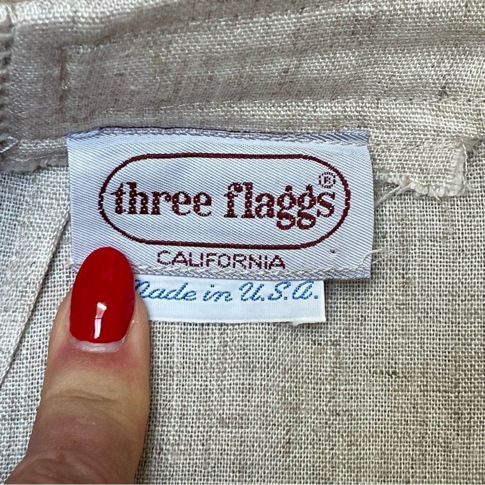 Vintage Three Flaggs California Skirt Suit Womens 8 Cream White Blend USA Made - Picture 12 of 15